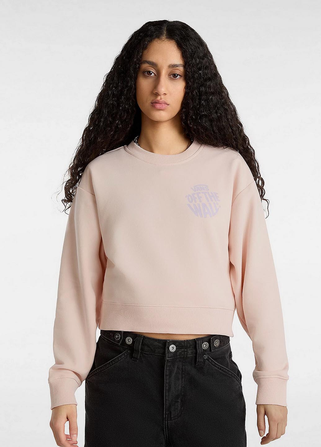 Пудровий світшот Vans логотип без декору (330382952)