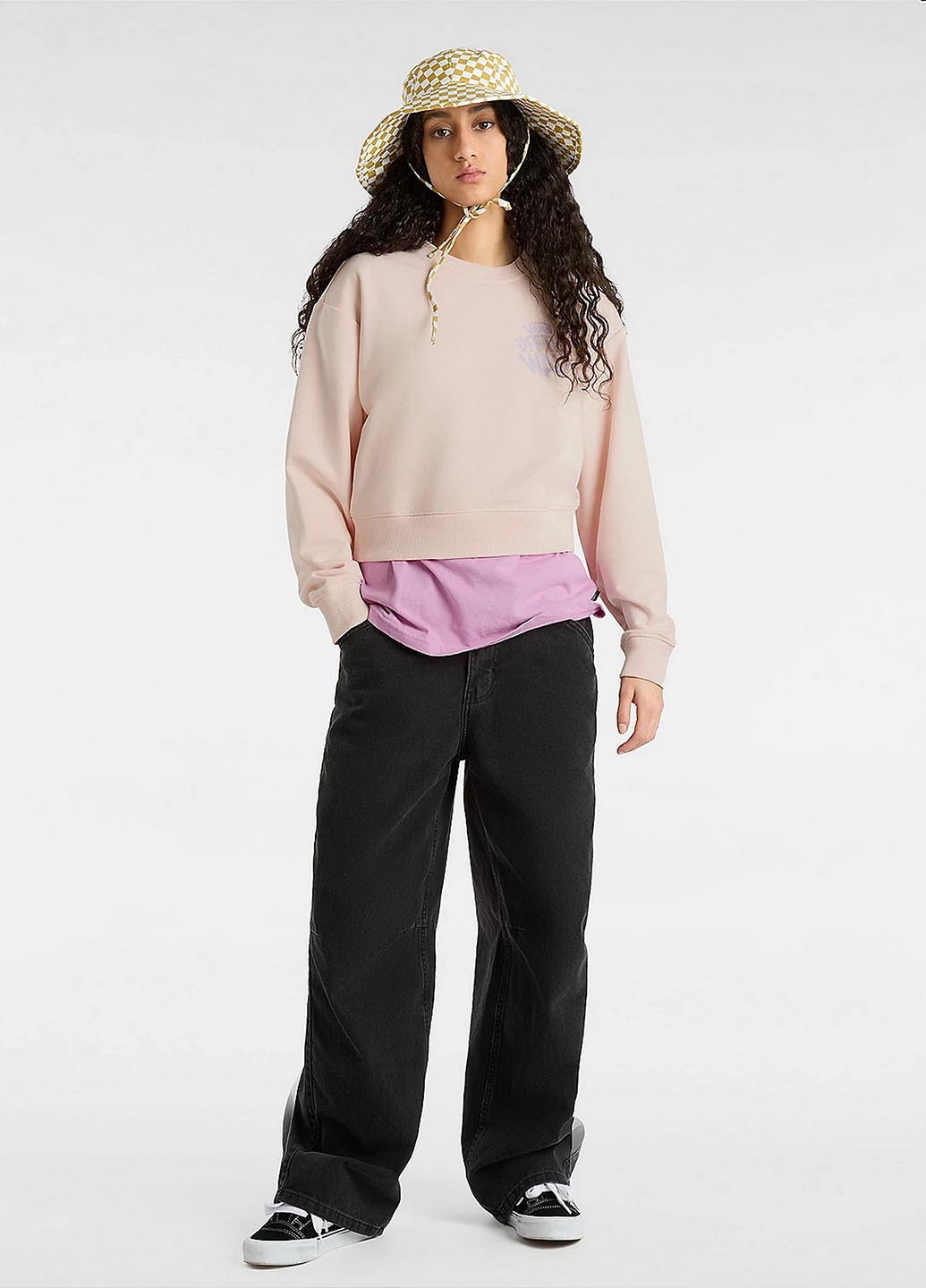 Пудровий світшот Vans логотип без декору (330382952)