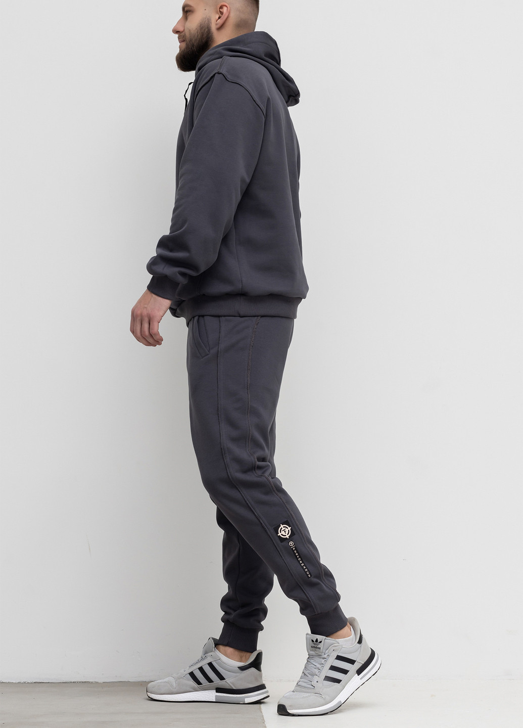 Серые кэжуал, спортивные зимние джоггеры брюки TOTALFIT