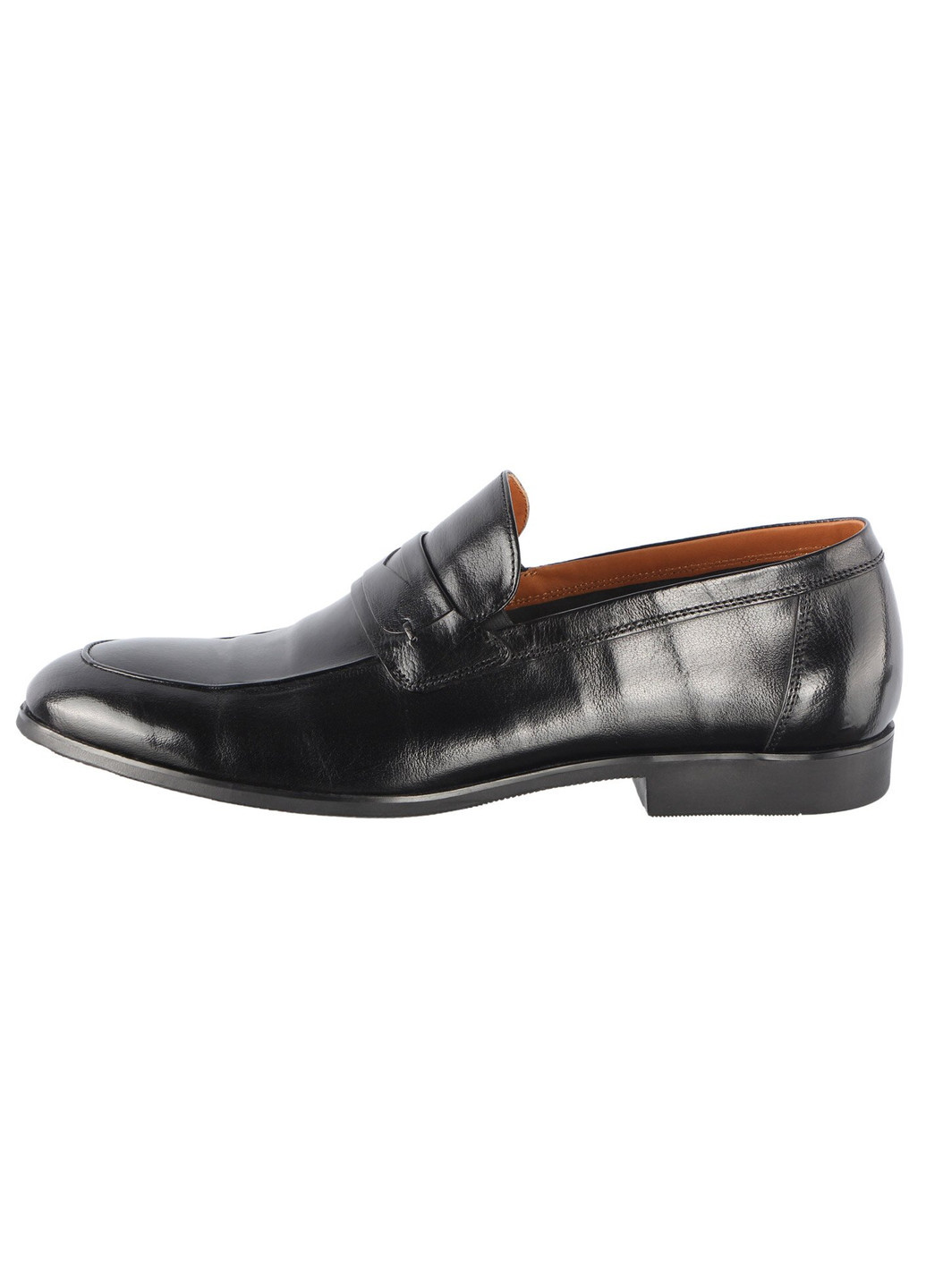 Черные мужские классические туфли 195771 Buts без шнурков