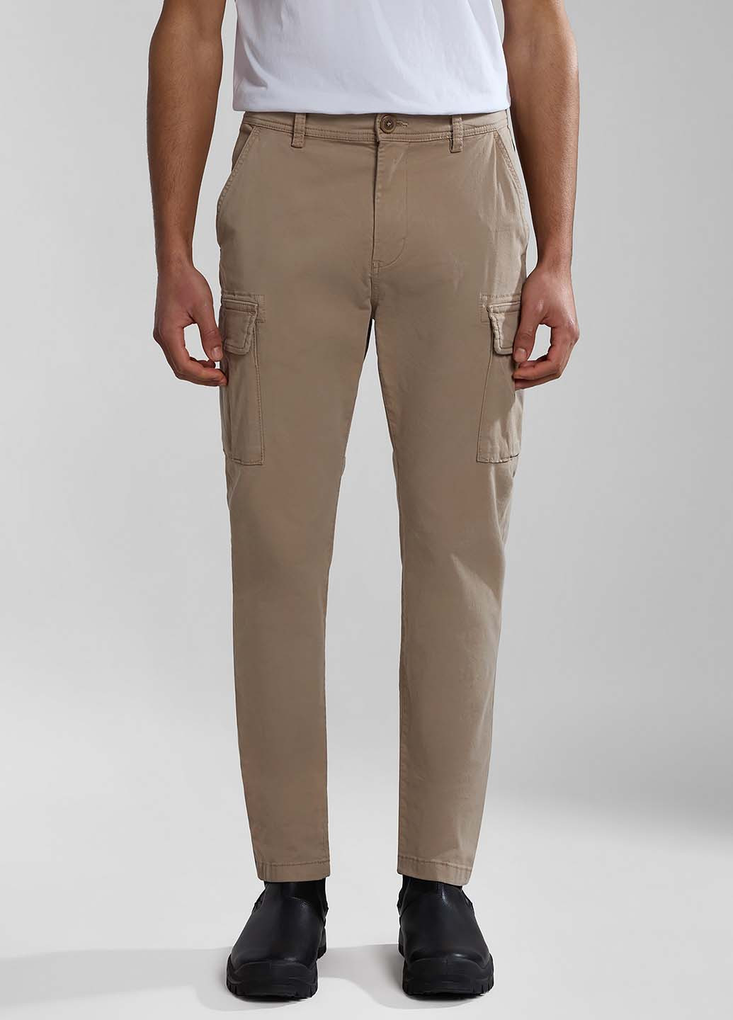 Бежевые кэжуал демисезонные карго брюки Napapijri