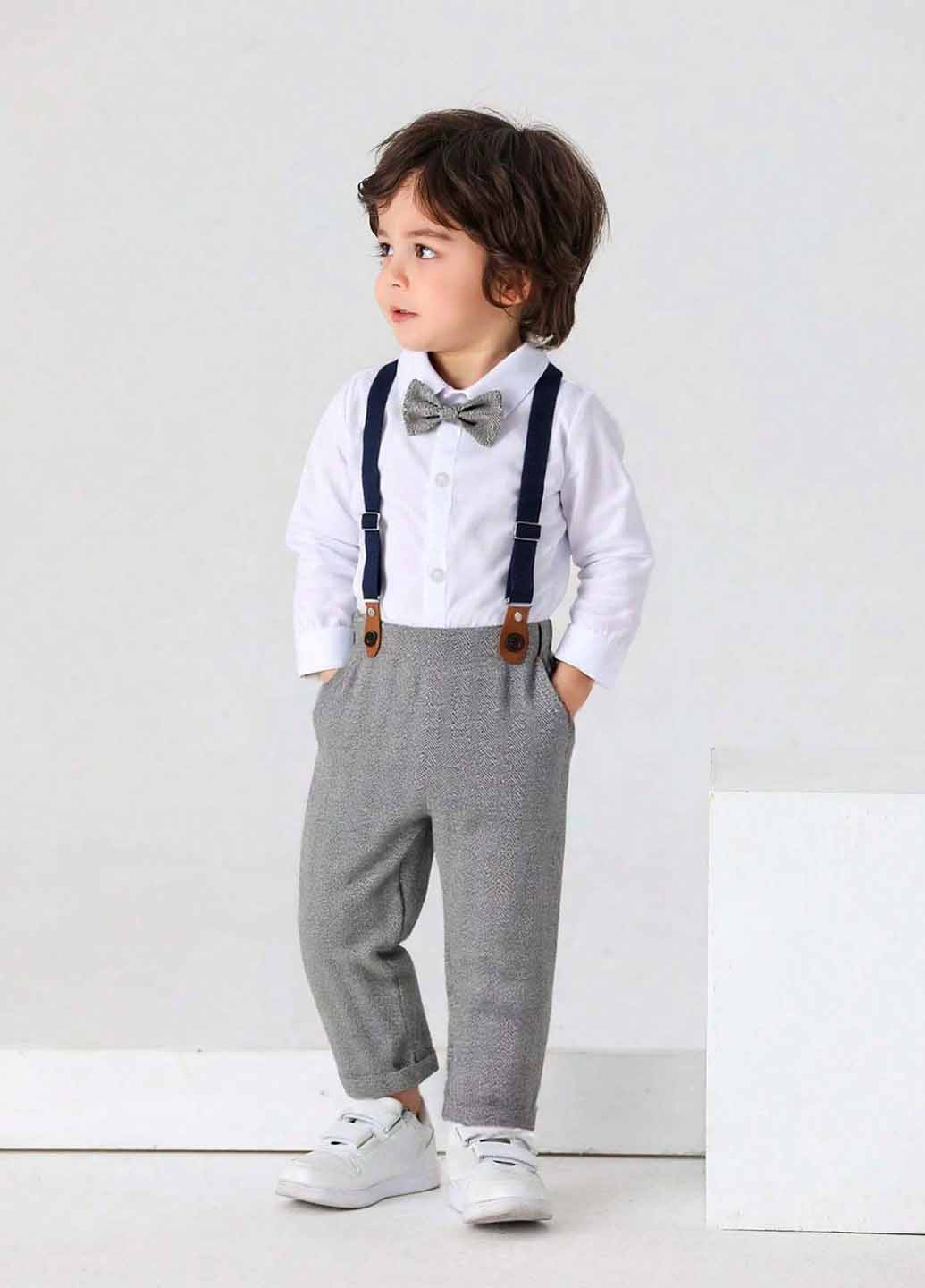 Комбінований демісезонний комплект (сорочка-боді, штани) SHEIN