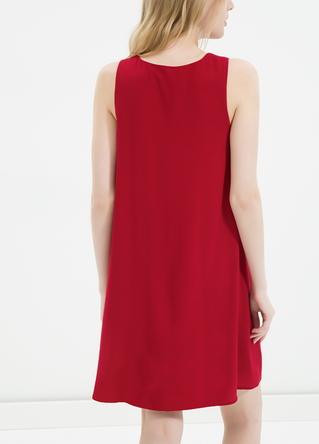 Красное кэжуал платье платье-майка KOTON однотонное