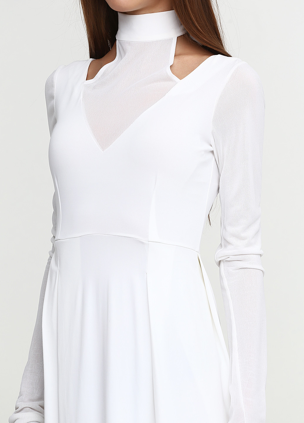 Білий кежуал платье Oblique однотонна