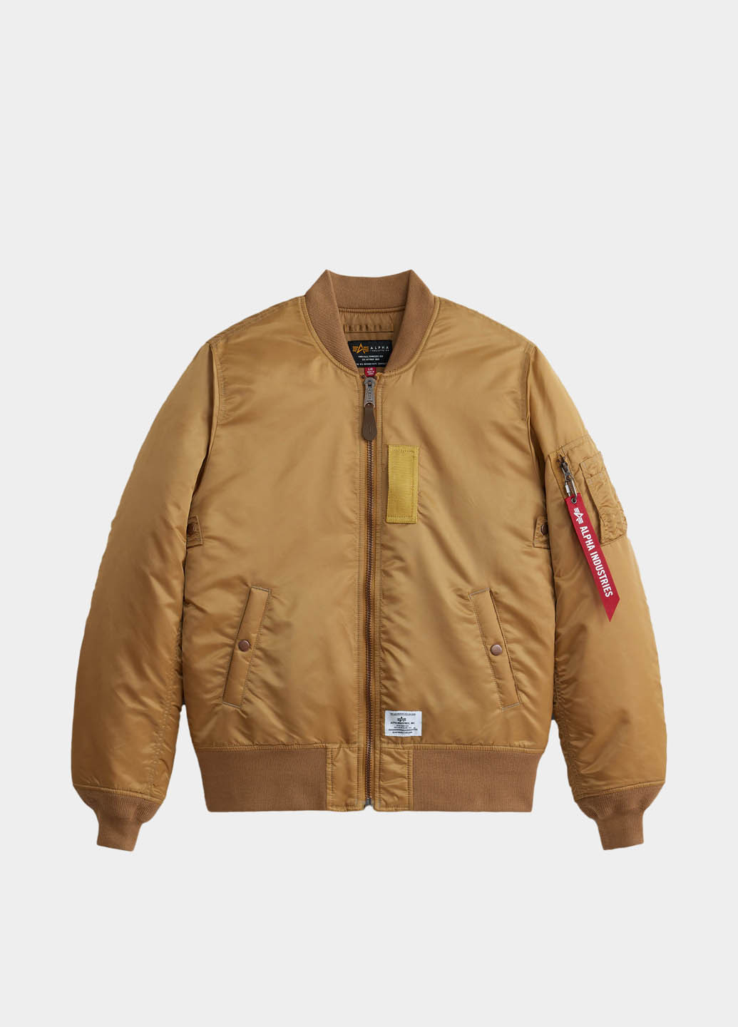 Бомбер Alpha Industries бейсбольный на молнии (328720113)