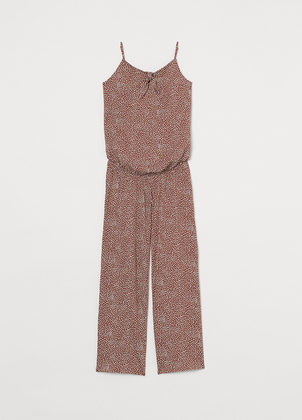 Комбінезон для вагітних H&M комбінезон-брюки абстрактний коричневий кежуал бавовна, модал