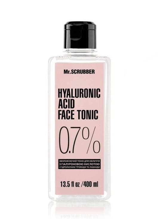 Тонік для обличчя з гіалуроновою кислотою Hyaluronic Acid Face Tonic, 400 мл Mr. Scrubber (256093877)