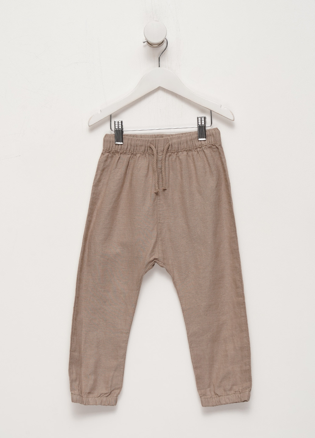 Темно-бежевые кэжуал демисезонные брюки джоггеры H&M