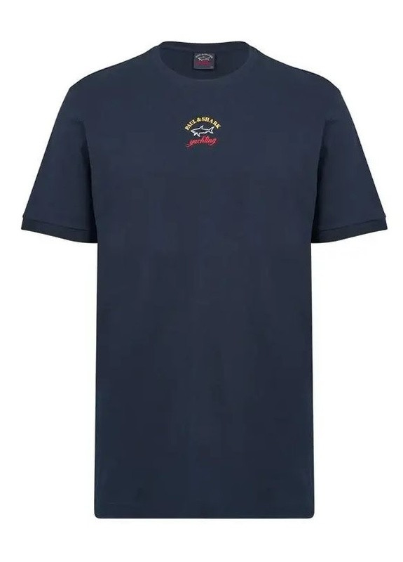 Темно-синя футболка чоловіча Paul & Shark CLASSIC LOGO