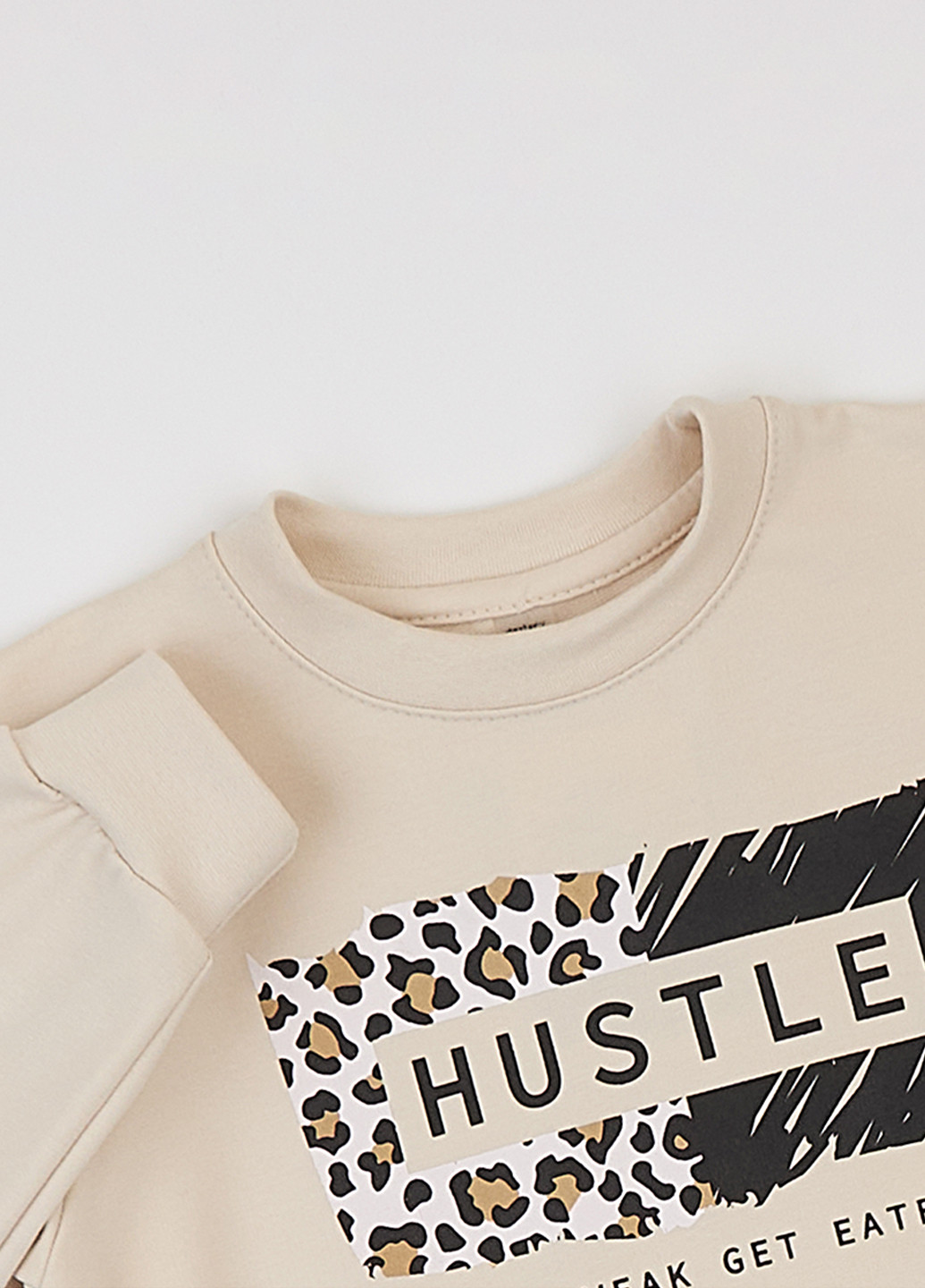 dexter's світшот напис бежевий кежуал бавовна, футер