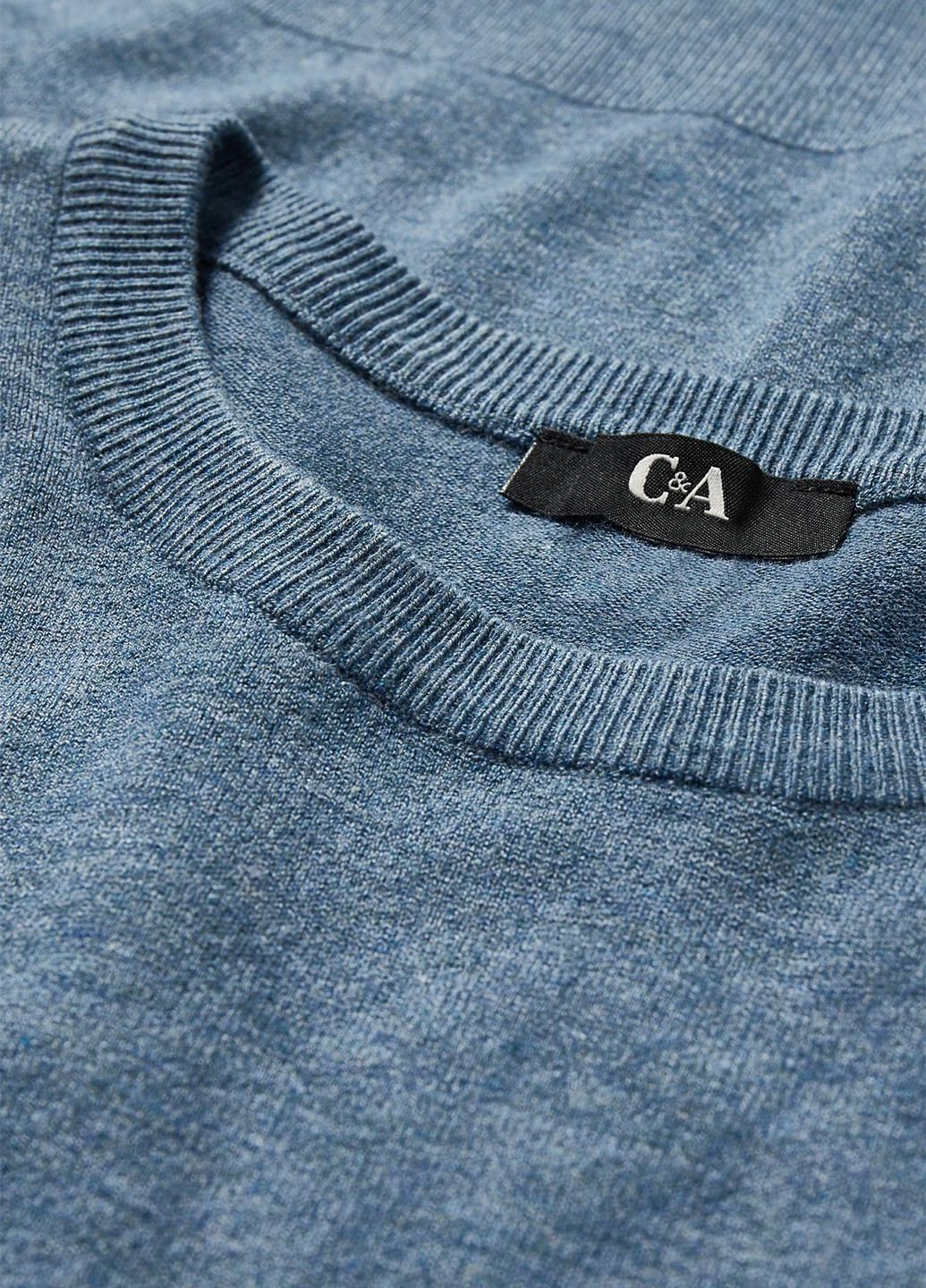 Темно-голубой демисезонный свитер джемпер C&A