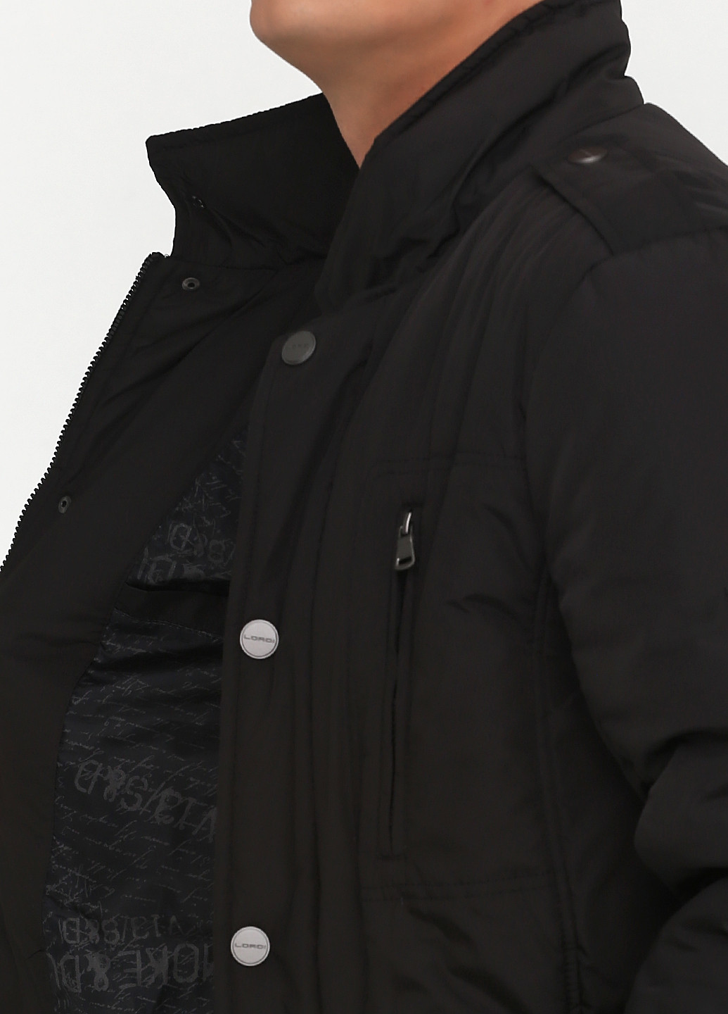 Черная демисезонная куртка Alex Lordi