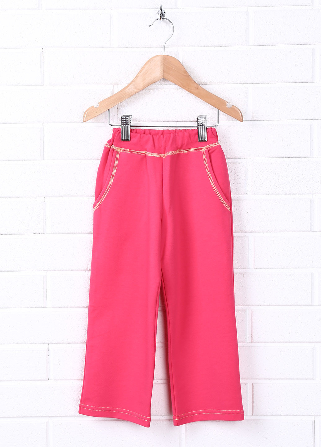 Розовые спортивные демисезонные прямые брюки Тімі Текс