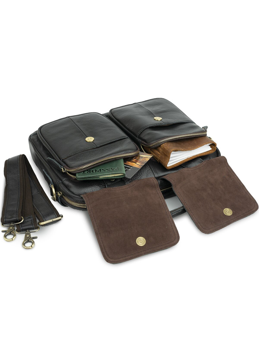 Чоловіча шкіряна сумка 36х26х6,5 см Vintage (229459143)