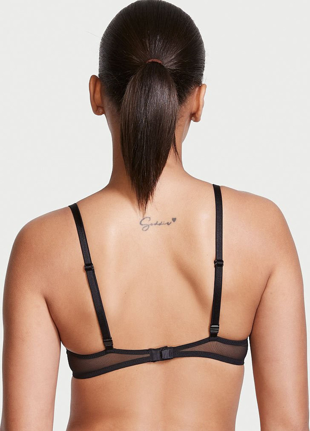 Чорний демісезонний комплект (бюстгальтер, трусики) Victoria's Secret