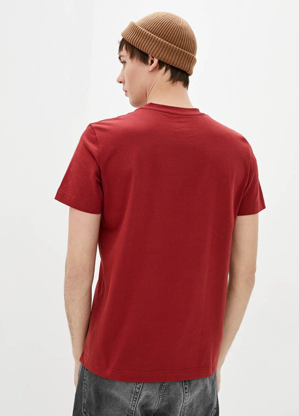 Бордовая футболка Promin.