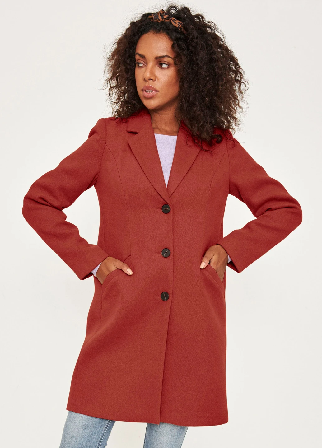 Теракотове демісезонне Пальто Vero Moda