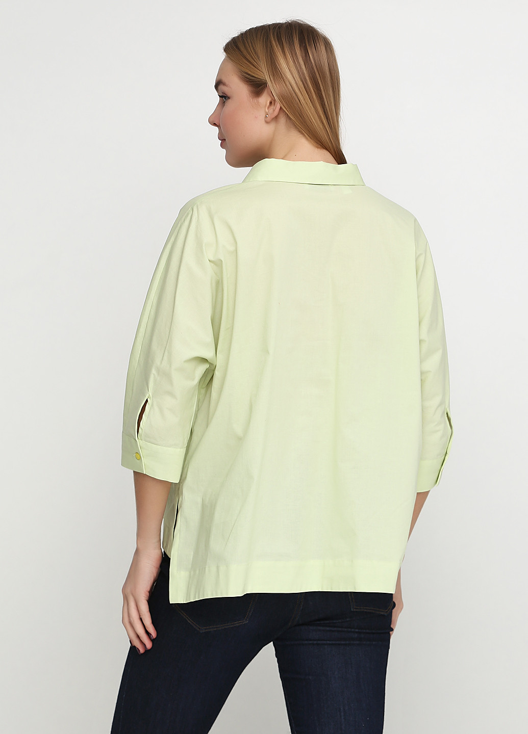 Світло-зелена літня блуза ZANETTI 1965