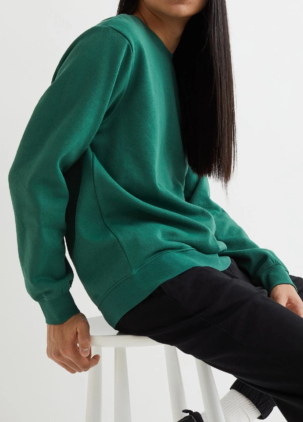 Зеленый свитшот H&M (252627266)