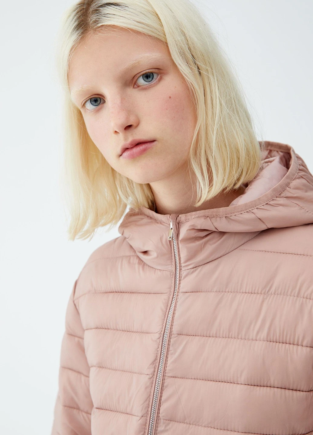 Світло-рожева куртка легка,блідо-рожевий, Pull & Bear