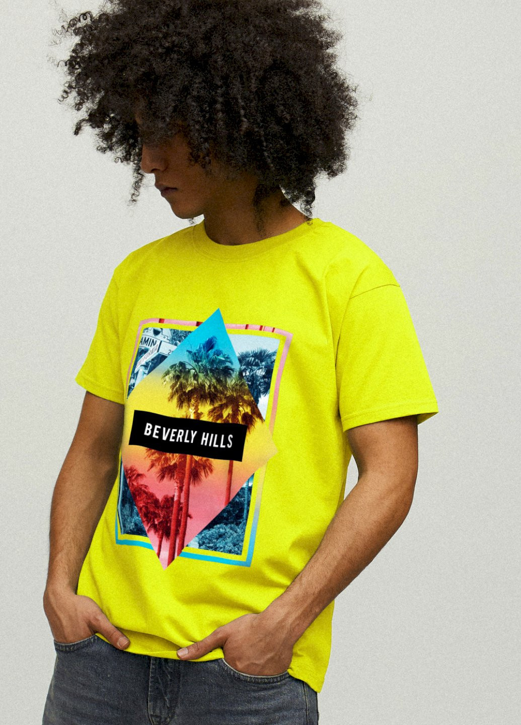 Жовта футболка чоловіча YAPPI