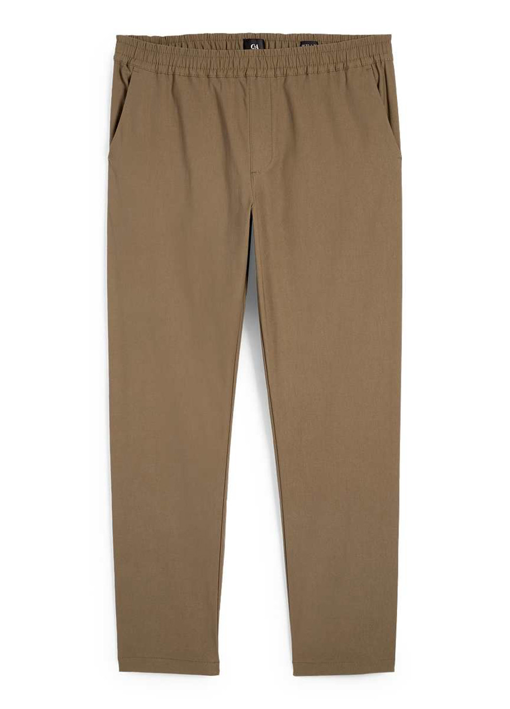 Темно-бежевые кэжуал демисезонные брюки C&A