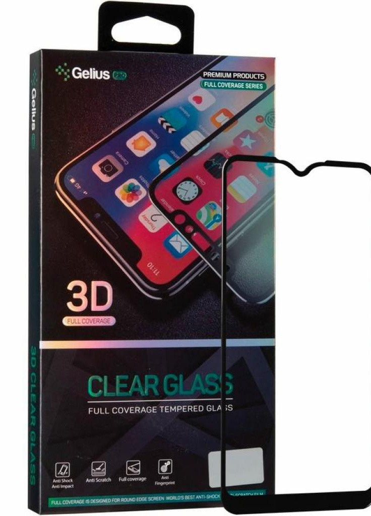 Стекло защитное Pro 3D for Samsung A015 (A01) Black (00000078038) Gelius (203977884)
