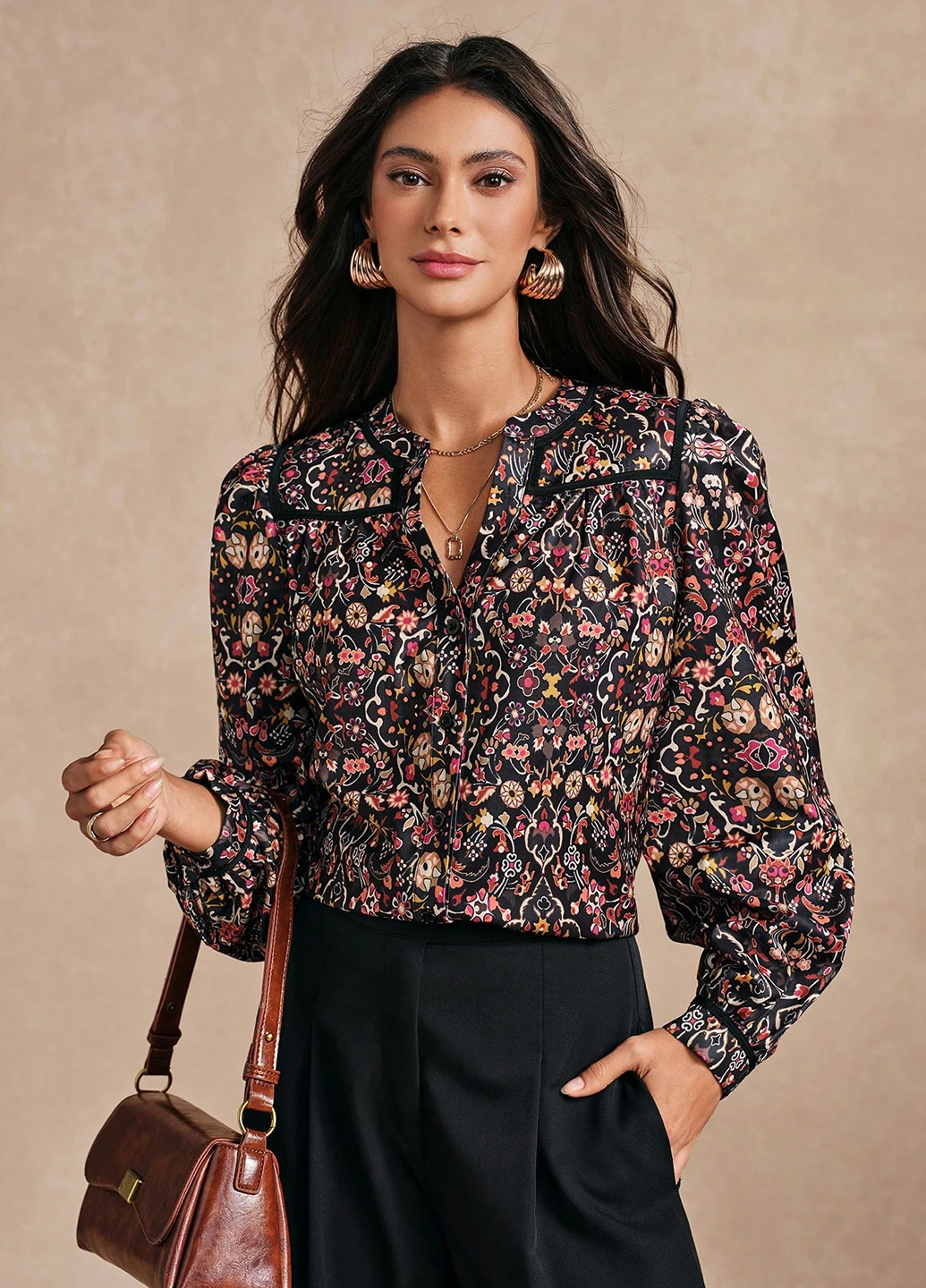 Комбінована блуза SHEIN