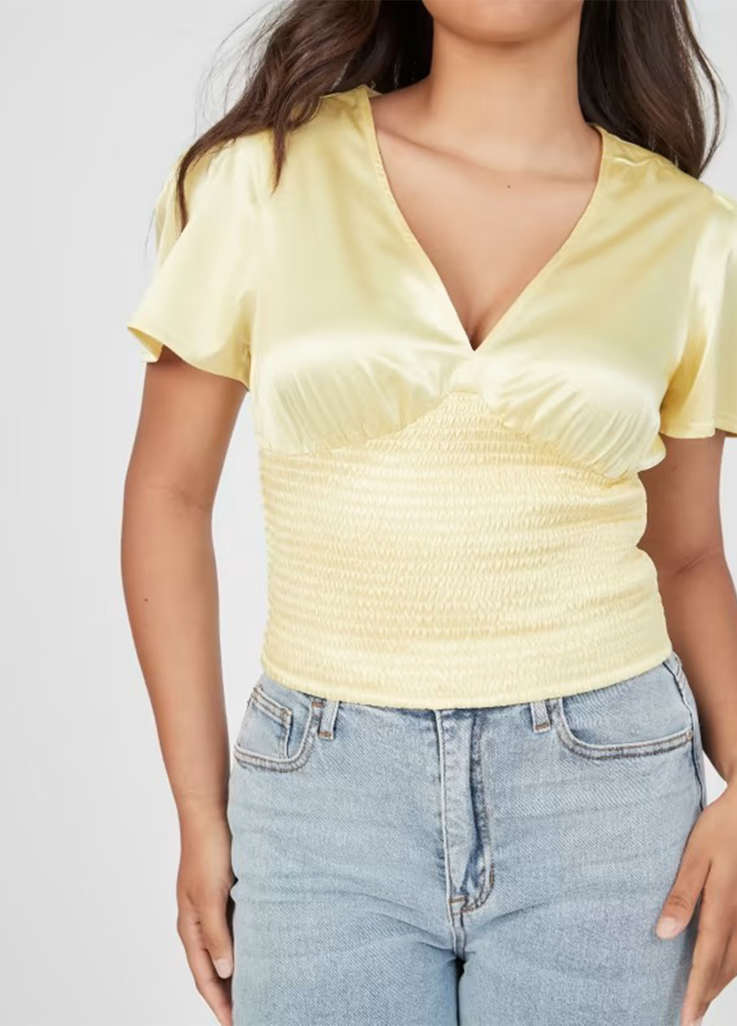Жовта літня блузка Guess