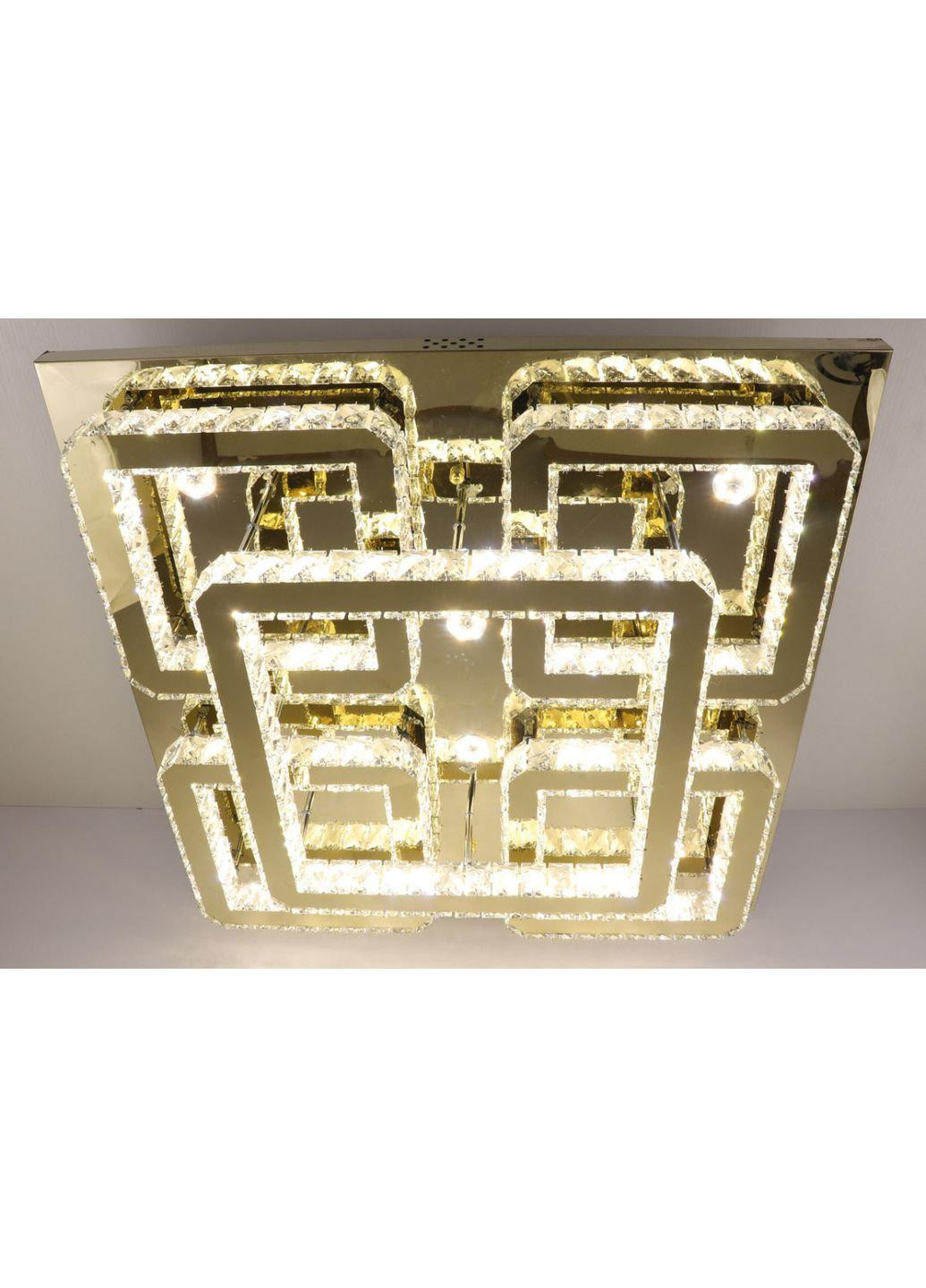 Люстра потолочная хрустальная LED с пультом C1787/800*800-gd Золото 17х80х80 см. Sunnysky (253122388)