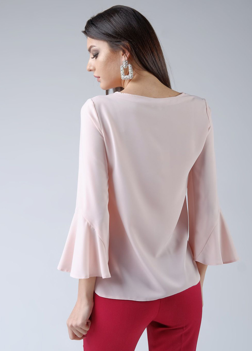 Персиковая демисезонная блуза Pink