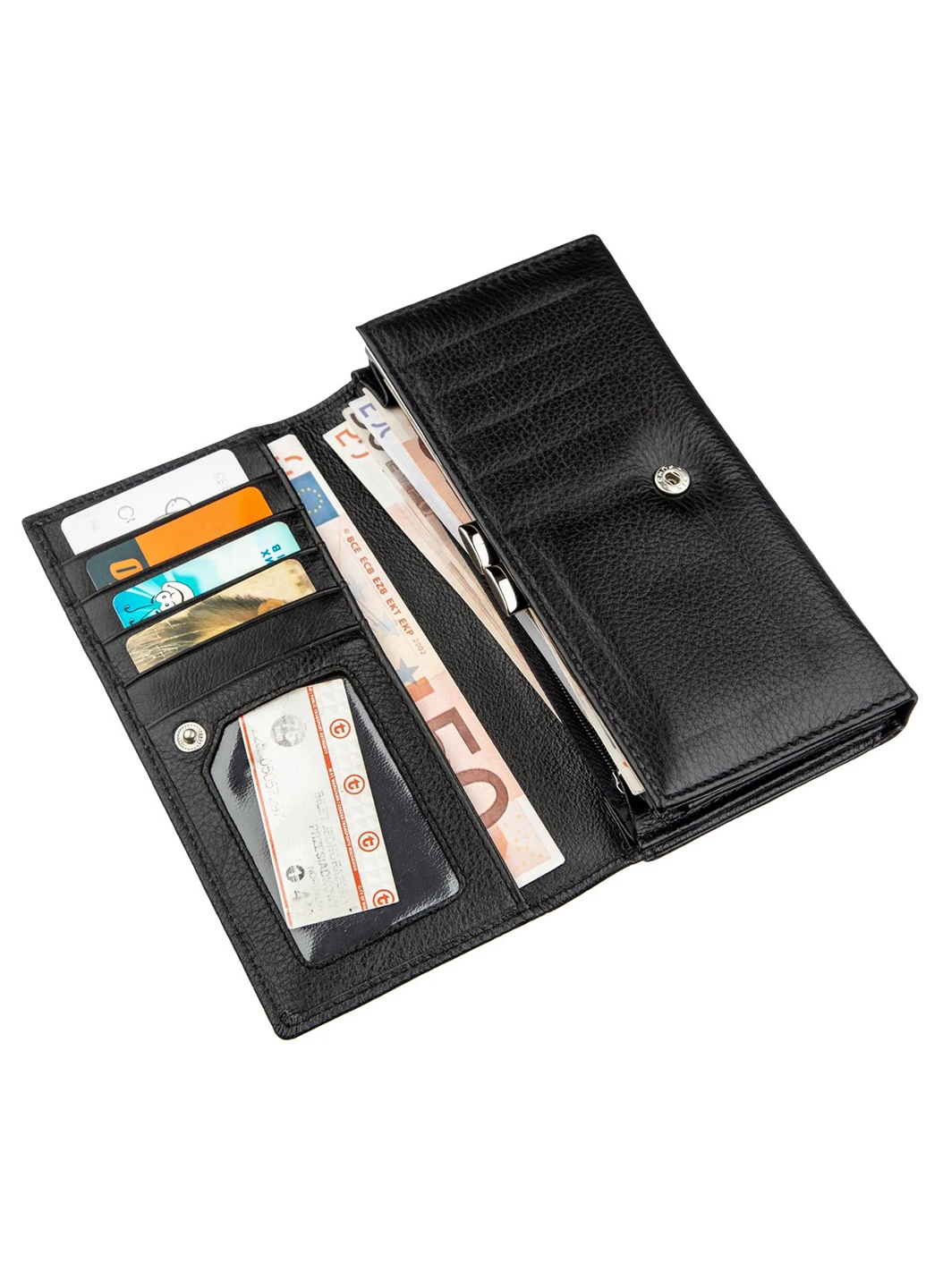 Жіночий шкіряний гаманець-візитниця 17х9 см st leather (252130401)