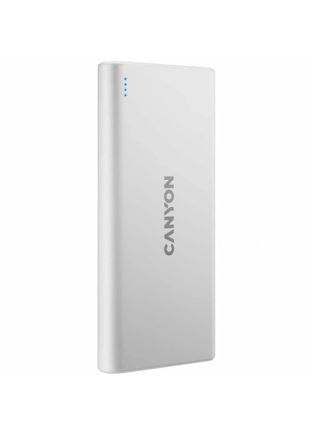 Батарея універсальна (Повербанк) PB-106 10000mAh Input 5V / 2A, Output 5V / 2.1A (Max) (CNE-CPB1006W) Canyon PB-106 10000mAh Input 5V/2A, Output 5V/2.1A(Max) (242982863)