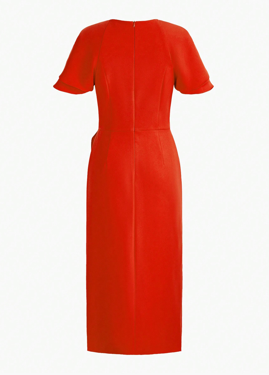 Оранжевое кэжуал платье футляр SHEIN однотонное