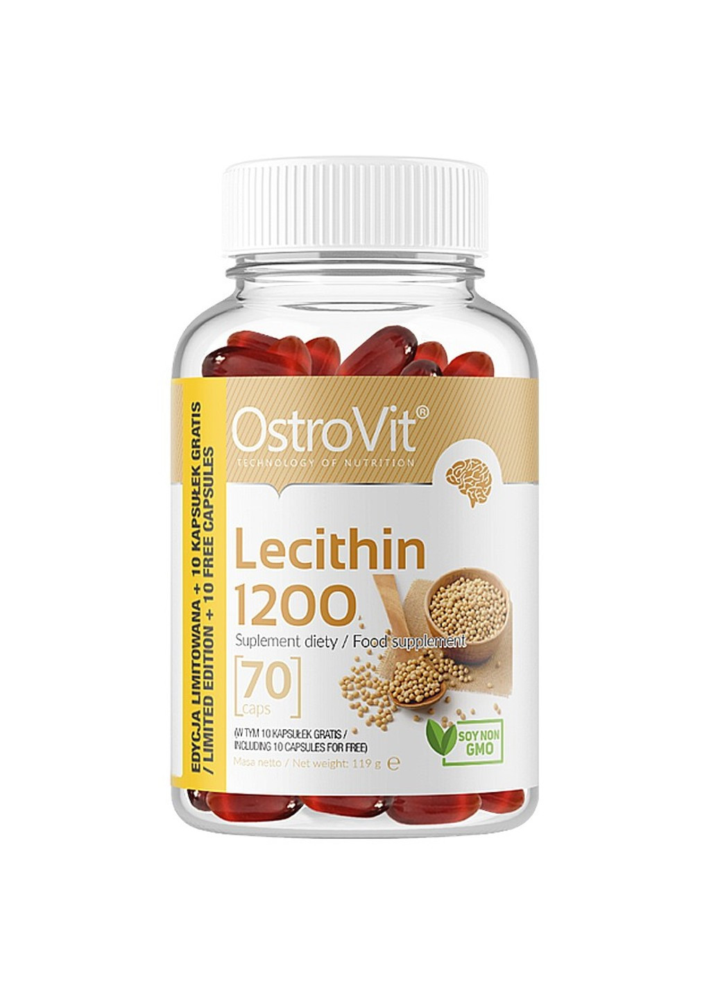 Лецитин Lecithin 1200 70 капсул Ostrovit (255410567)