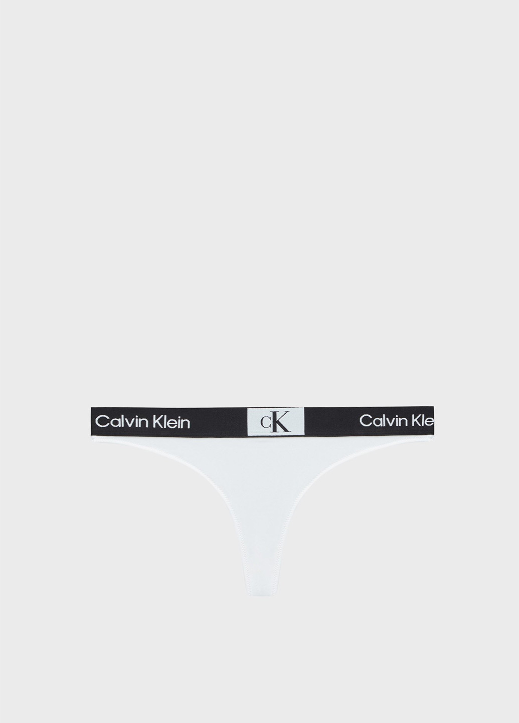 Белые купальные трусики-плавки с логотипом Calvin Klein