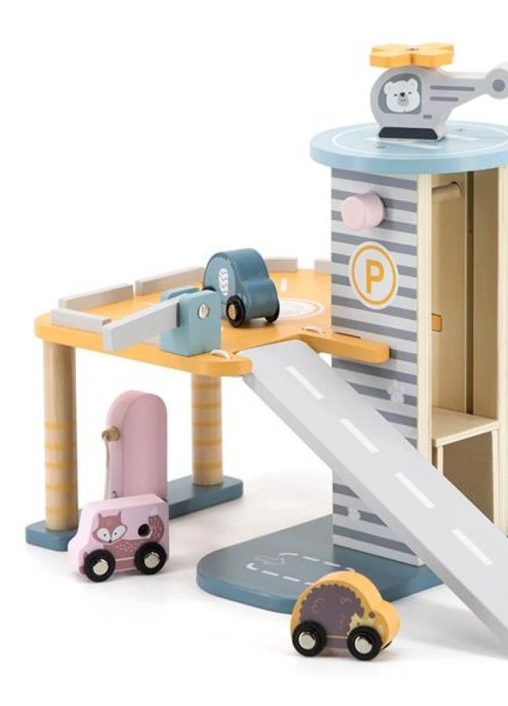 Игровой набор PolarB Паркинг двухэтажный (44029) Viga Toys (202378952)