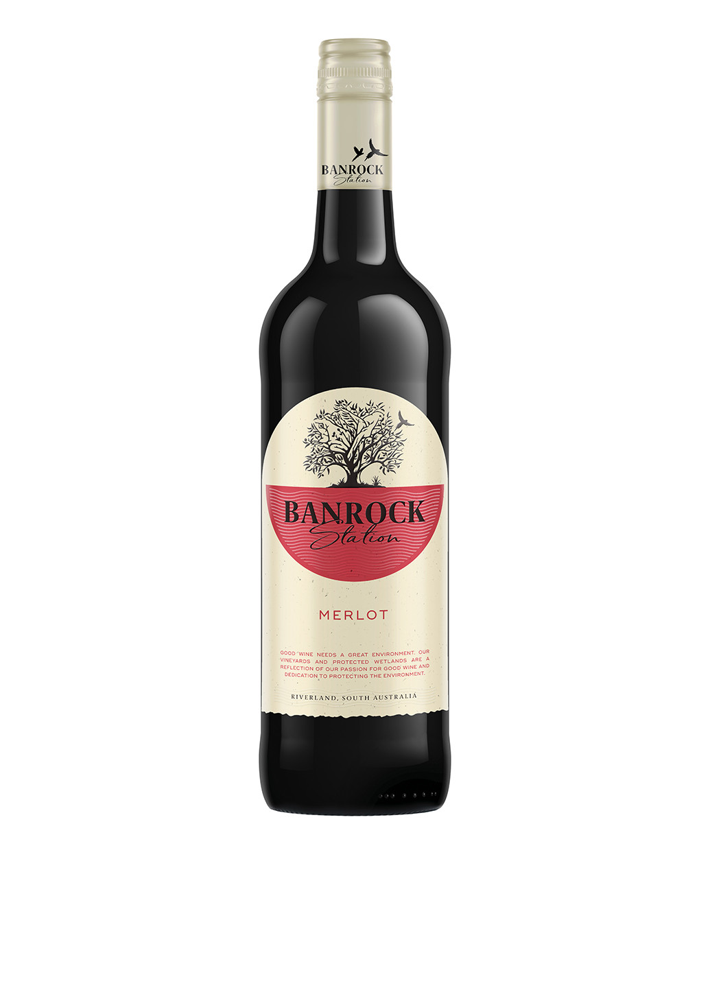 Вино Merlot сухое, красное, 0,75 л Banrock Station (242669695)