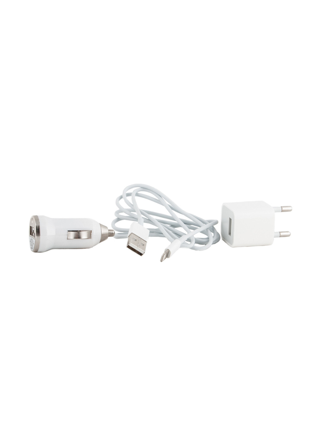 Зарядний пристрій USB - Lightning 12V + 220V + kab, 1A PowerPlant usb - lightning 12v+220v+kab, 1a (153984713)