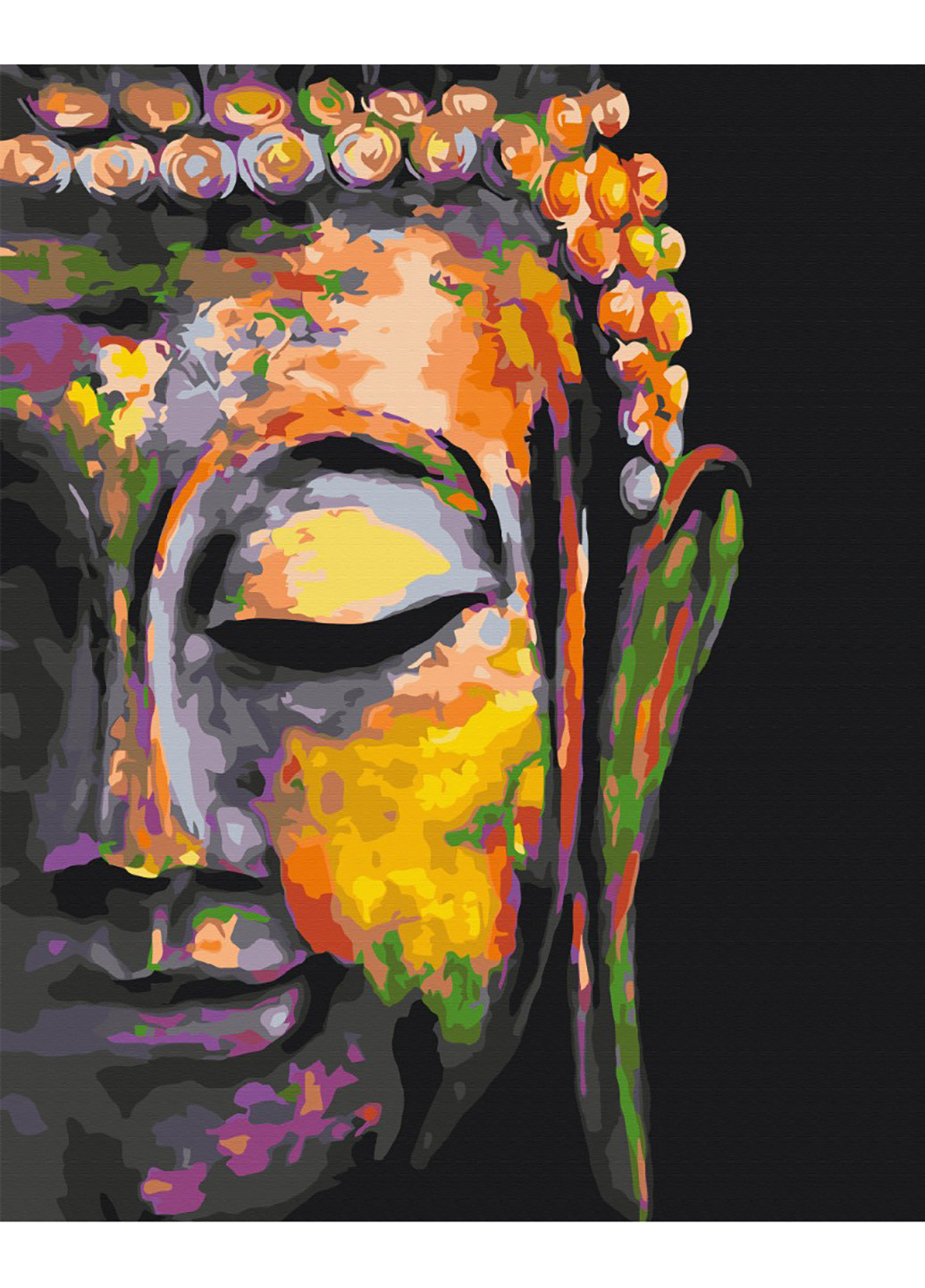 Картина по номерам "Разноцветный Будда" 40х50 см Brushme (216134899)