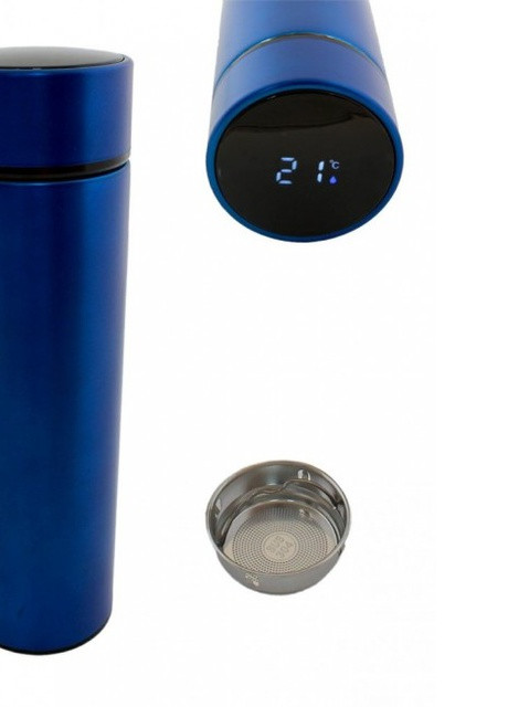 Розумний термос з термометром і дисплеїм, 500 мл синій More (253856159)