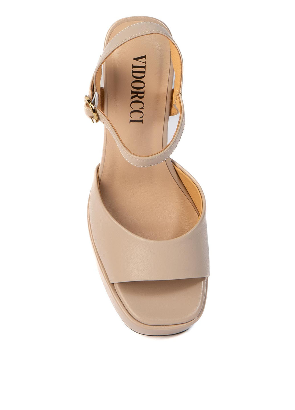 Бежевые босоножки VIDORCCI с ремешком