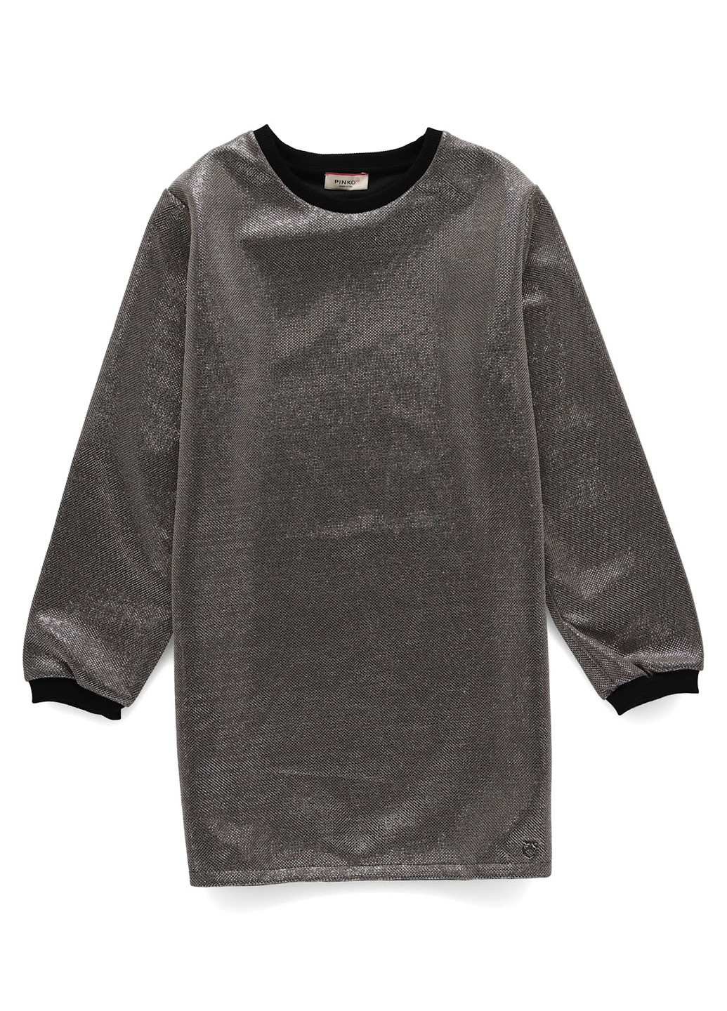 Серый свитшот Pinko однотонный без декора (323037316)