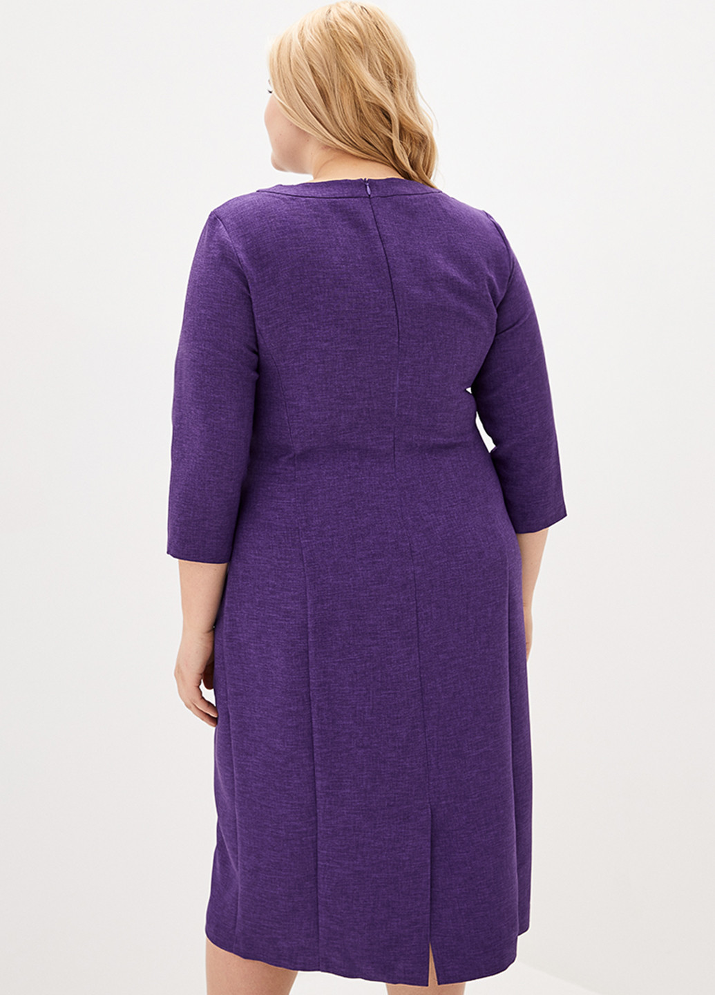 Фіолетова кежуал сукня футляр Jhiva однотонна
