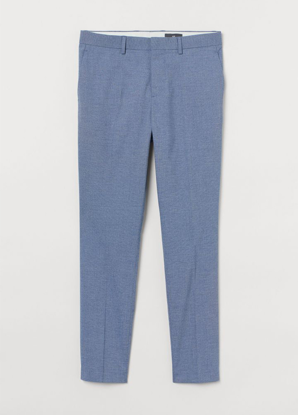 Голубые классические демисезонные классические брюки H&M
