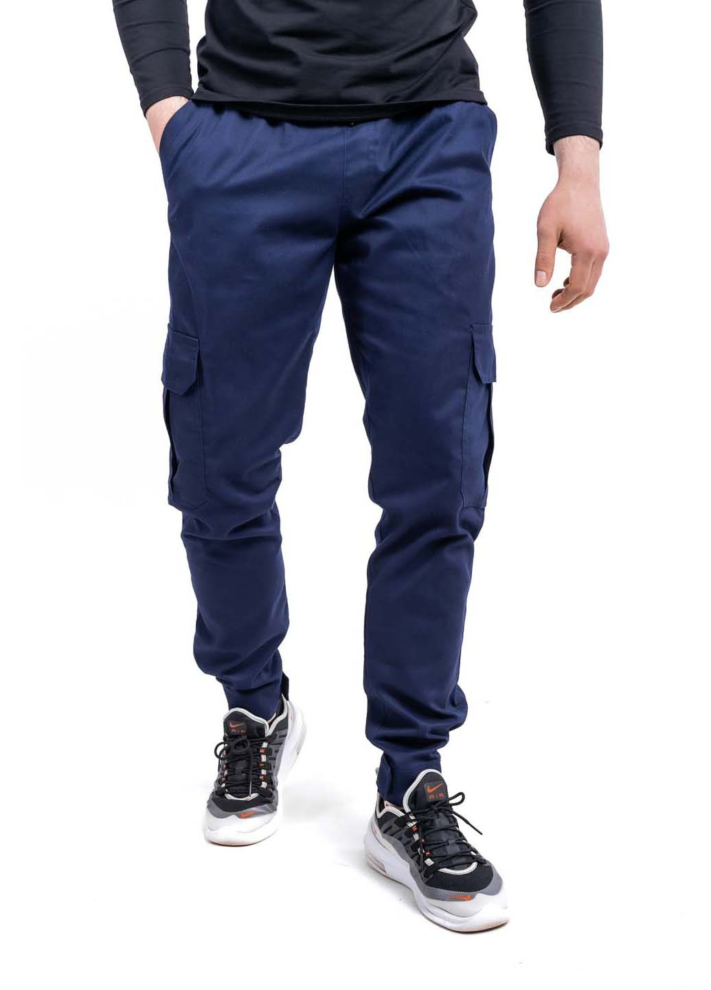 Синие кэжуал демисезонные брюки Intruder