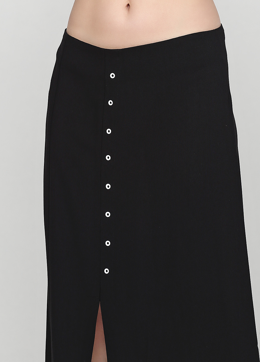 Черная кэжуал однотонная юбка NU DENMARK а-силуэта (трапеция)