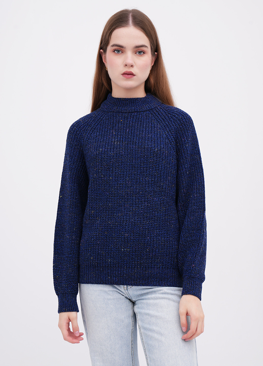 Темно-синий зимний свитер EQUILIBRI