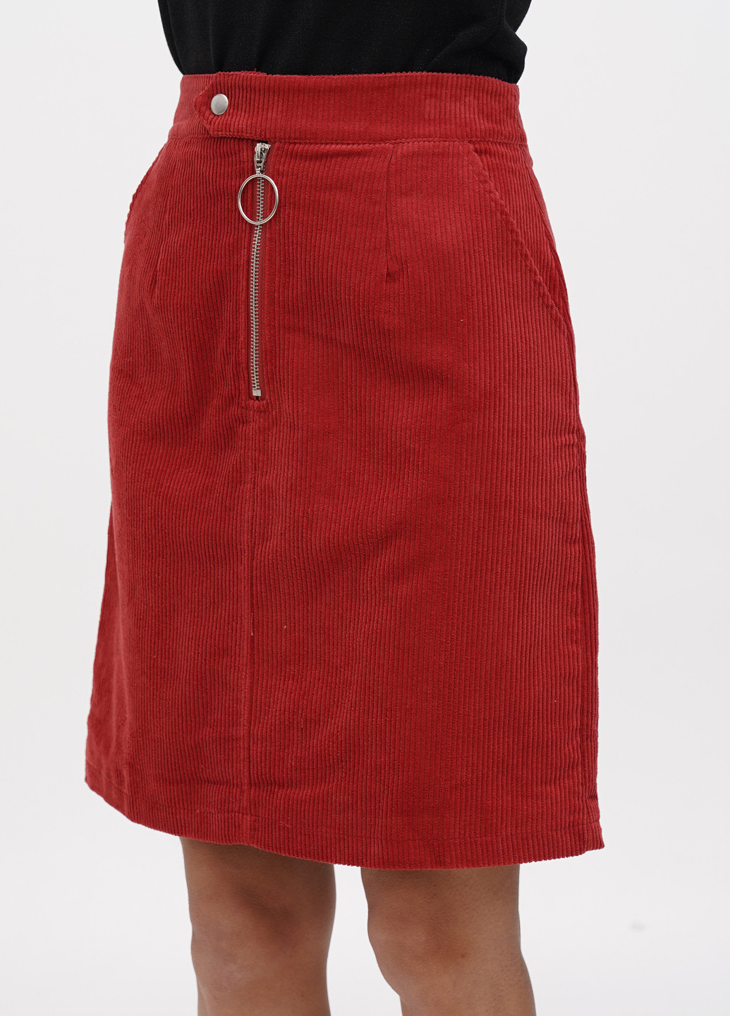 Красная кэжуал однотонная юбка Glamorous а-силуэта (трапеция)