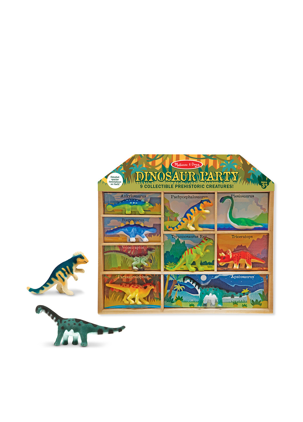 Игровой набор Динозавры (10 пр.), 39.5х35.1х4.1 см Melissa & Doug (251317713)